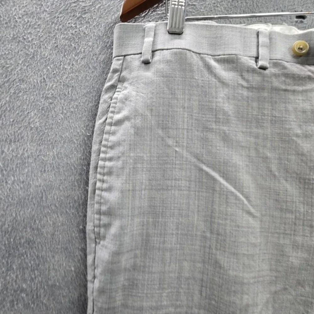 Lauren Ralph Men Pants 36W X 30L Gray Wool Dress Total Comfort‎ Black Label